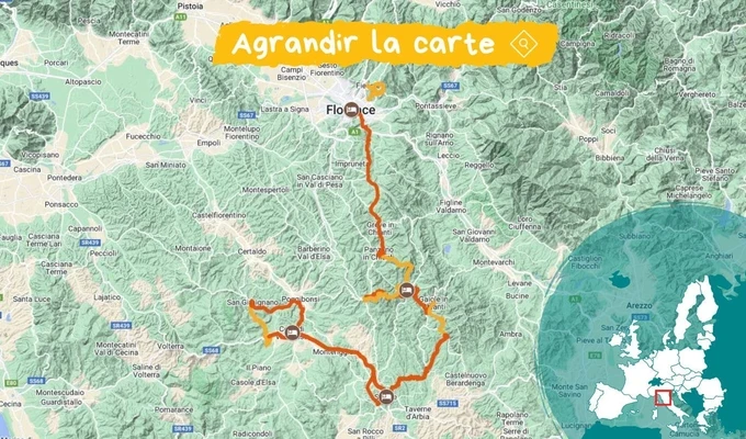 Trek en Toscane : le Chianti de Florence à Sienne