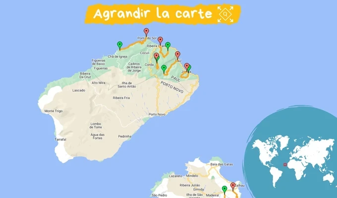 Itinéraire le Cap Vert en randonnée
