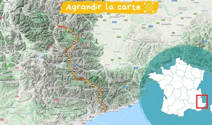 Itinéraire la Grande Traversée des Alpes de Briançon à Menton Itinéraire la Grande Traversée des Alpes de Briançon à Menton