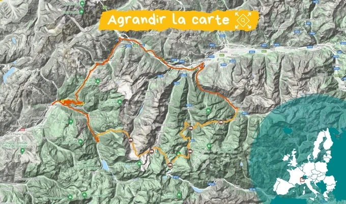 Itinéraire Traversée du Grand Paradis