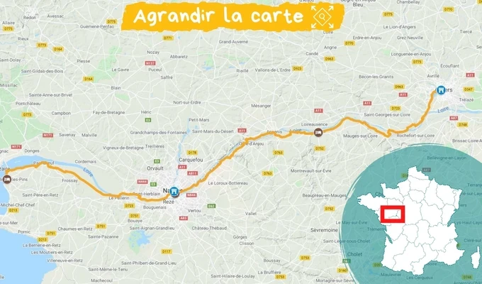 itinéraire vélo angers - st brévin