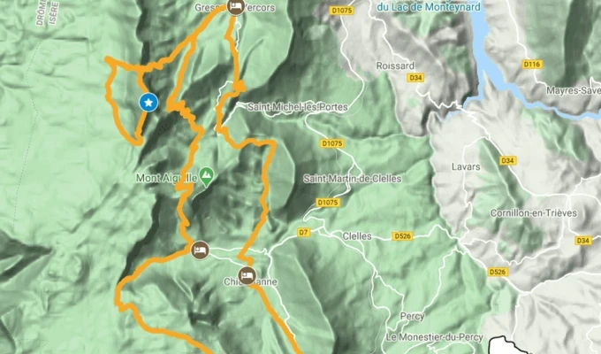 itinéraire vercors entre trièves et mont aiguille