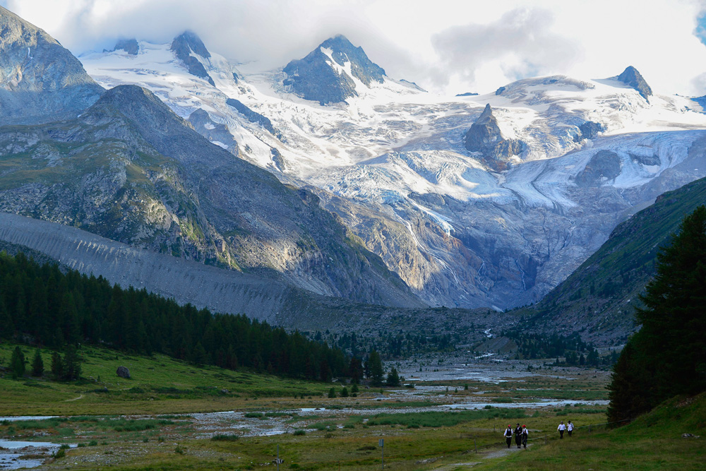 Le Val Roseg et son glacier © Jean-Marc Porte