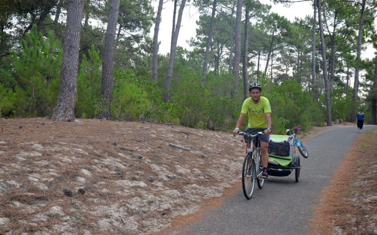 Vélo entre Maubuisson et Lacanau