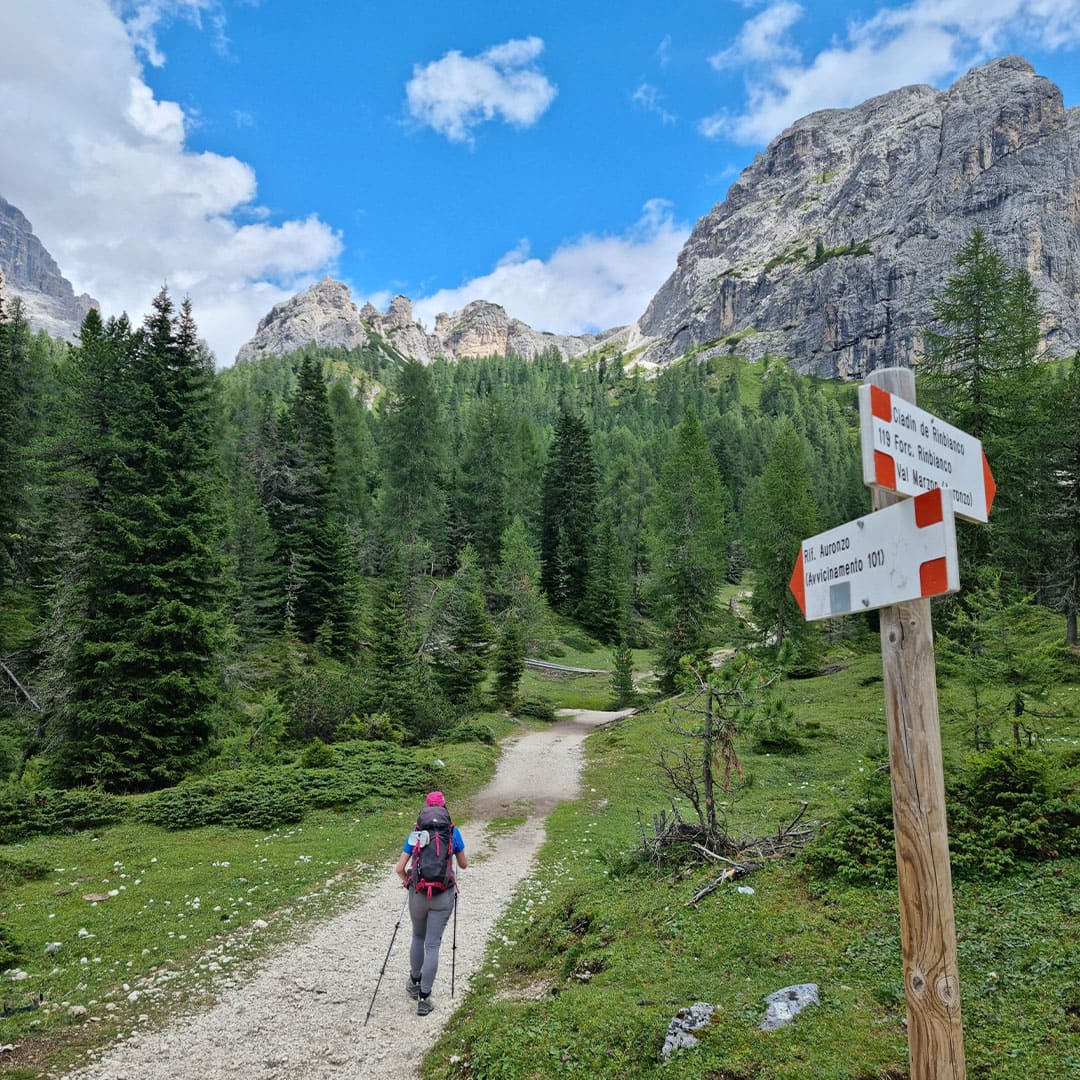 Vers le rifugio Auronzo