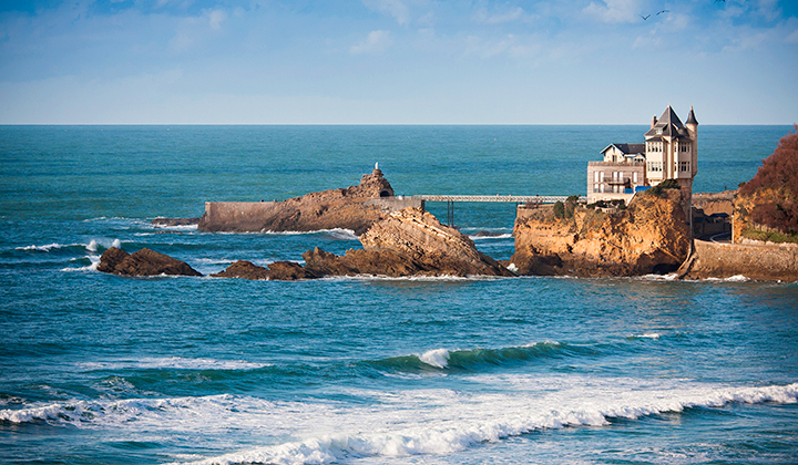 La Côte des Basques à Biarritz