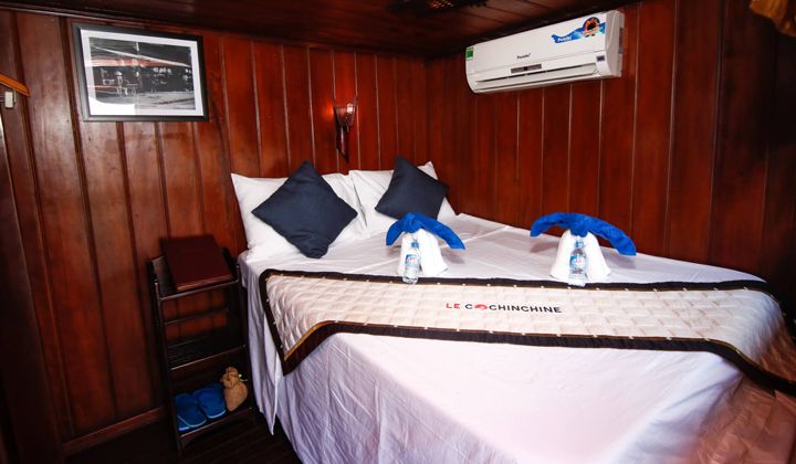 Cabine double du bateau Le Cochinchine