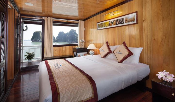 Cabine double du bateau Vietnamese Junk Garden Bay 2