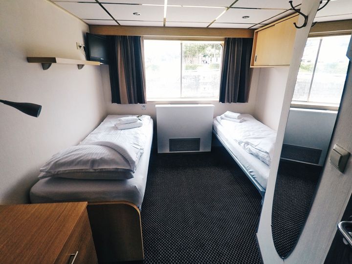 Cabine de deux, pont supérieur du MS Arlene II