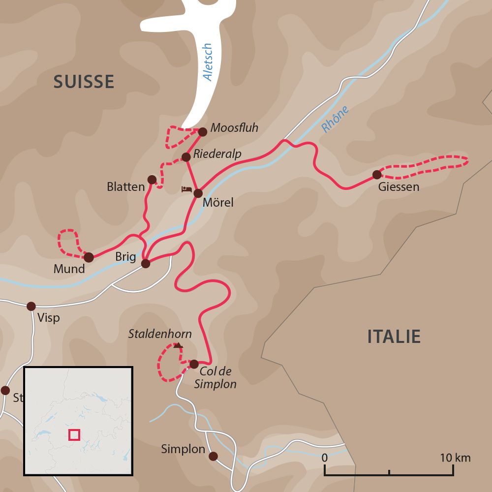 Carte séjour Le glacier d'Aletsch, merveille du Valais Carte séjour Le glacier d'Aletsch, merveille du Valais