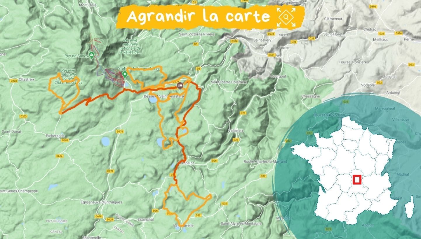 Carte Réveillon auvergnat dans la chaîne des Puys © Lauriane Simeoni Carte Réveillon auvergnat dans la chaîne des Puys