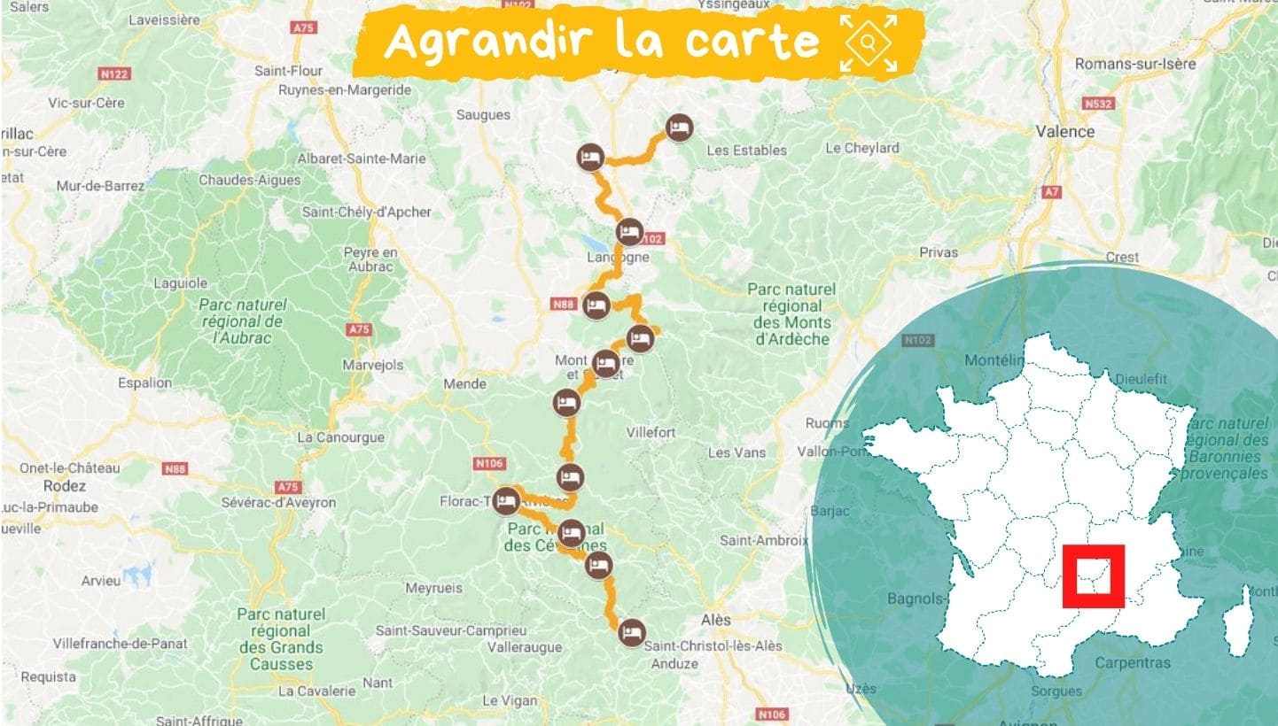itinéraire chemin de stevenson intégral itinéraire chemin de stevenson intégral