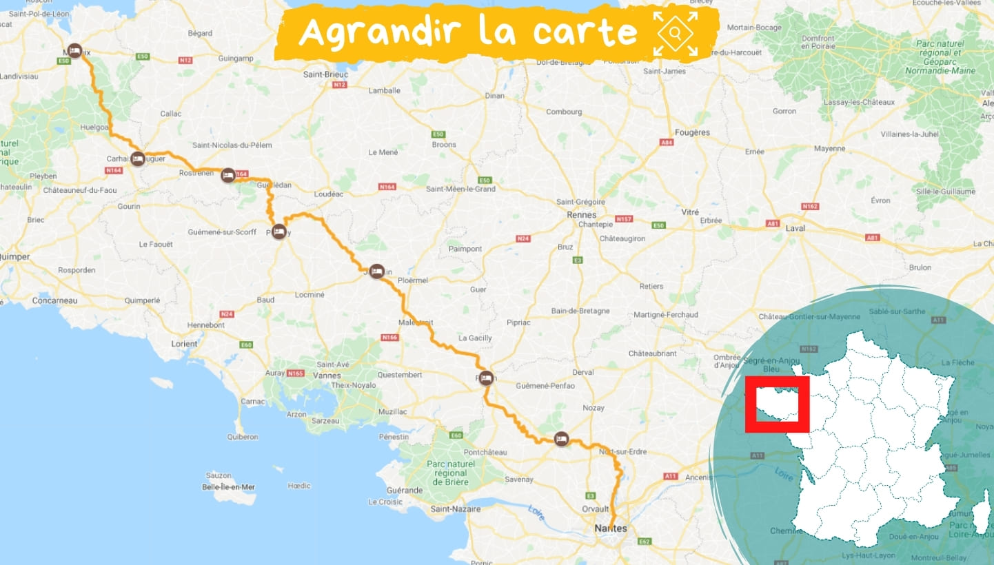 Itinéraire La Vélodyssée, de la Bretagne à la Loire Itinéraire La Vélodyssée, de la Bretagne à la Loire