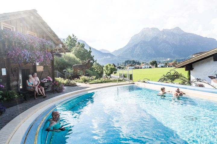 Piscine extérieure du Kristall-Therme de Schwangau