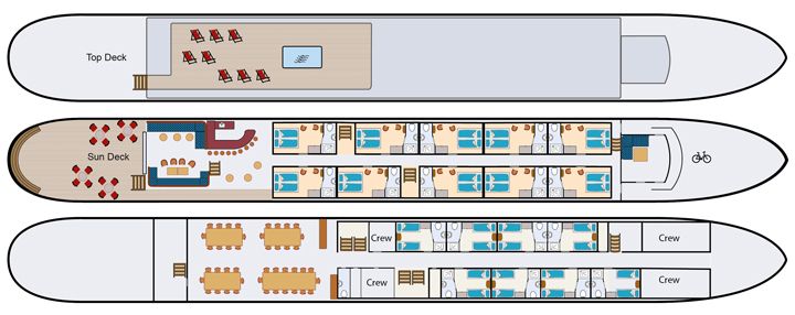 Plan du bateau Magnifique IV