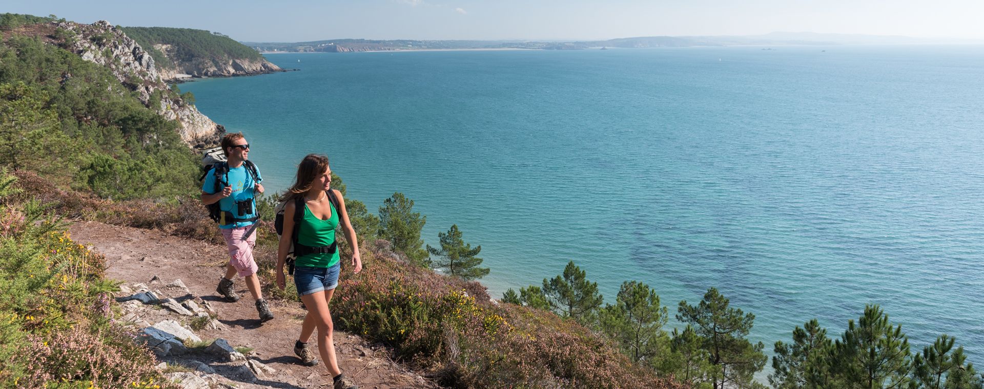 Randonnée le long de la côte de la presqu'île de Crozon