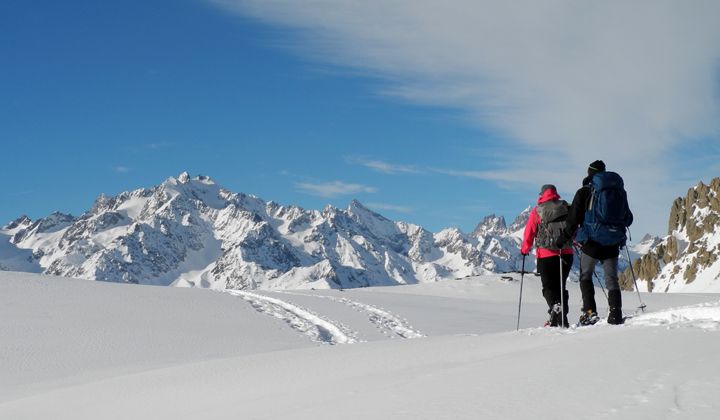 Randonnée en raquettes dans la vallée de la Clarée