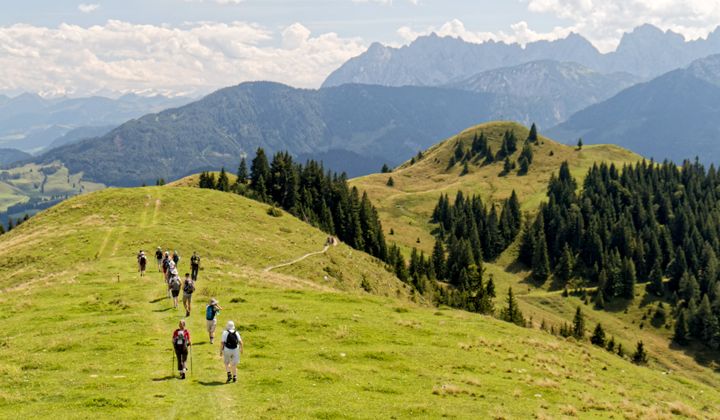 Randonneurs dans le Tyrol