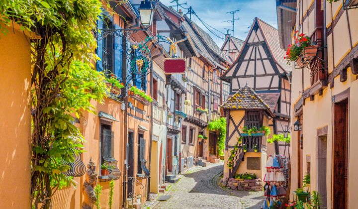 Le village d'Eguisheim, Alsace