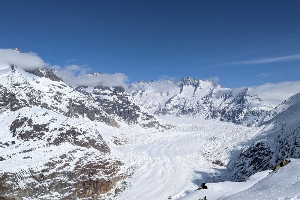 Vue sur le Glacier d'Aletsch